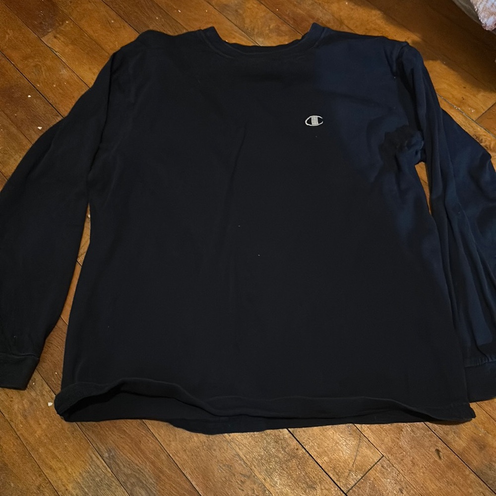 Champions dark blue long sleeve size large shirt
